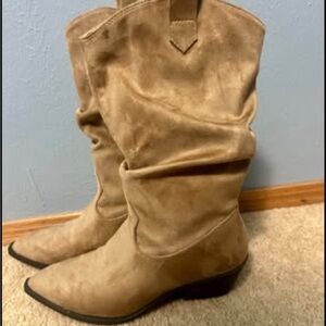 Tan Suede Women's Boots